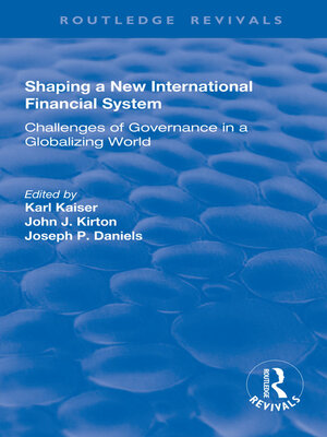cover image of Shaping a New International Financial System